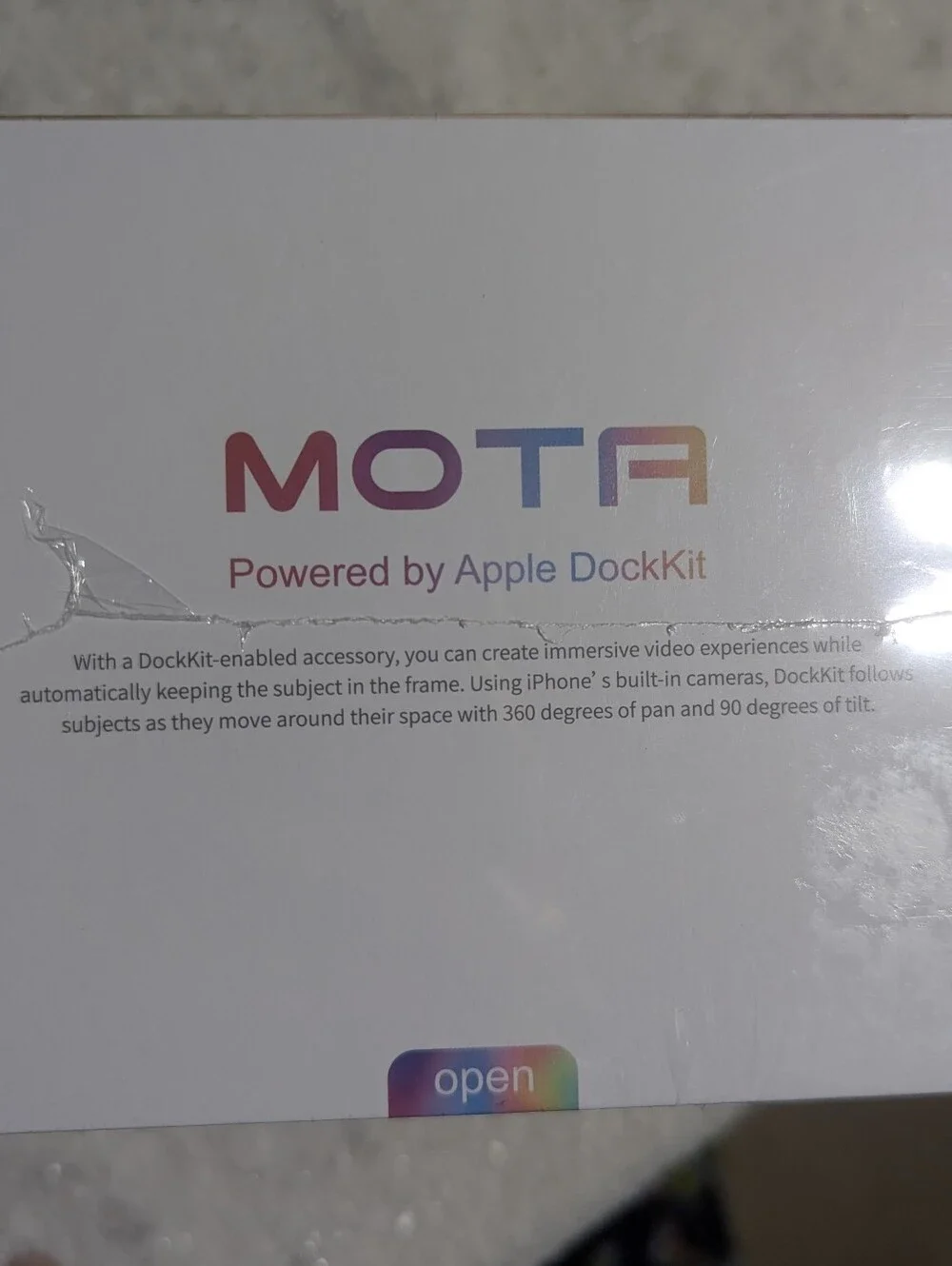 COMITOK MOTA iPhone DockKit Auto Face Tracking Gimbal White New Sealed